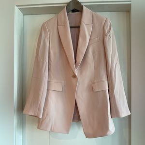Theory light pink blazer. Worn once.